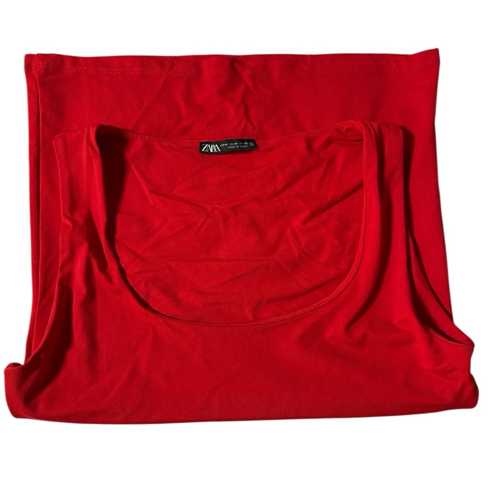 Zara Bold Red Tank Top
